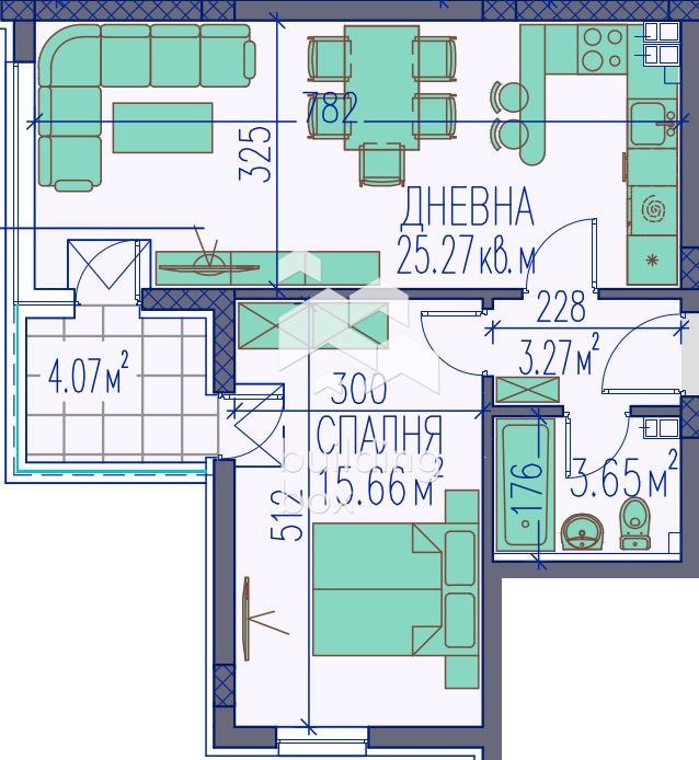 Продава 2-СТАЕН, гр. Пловдив, Тракия, снимка 4 - Апартаменти - 54592942