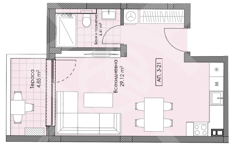 Продава  1-стаен град Пловдив , Остромила , 52 кв.м | 39909561