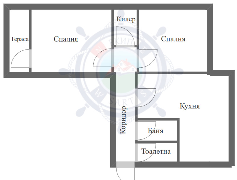 Продаја  2 спаваће собе Варна , Цветен квартал , 72 м2 | 32110688 - слика [2]
