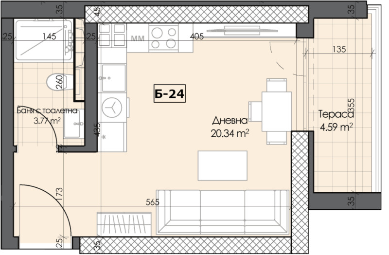 Продава  1-стаен град Пловдив , Кършияка , 44 кв.м | 95907739 - изображение [3]