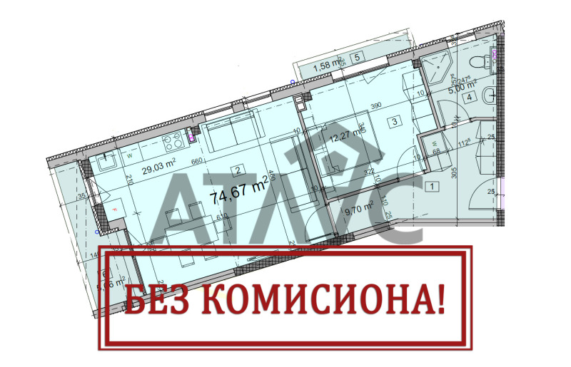 Продава 2-СТАЕН, гр. Пловдив, Коматево, снимка 1 - Aпартаменти - 47715743