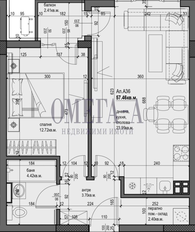 Продава 2-СТАЕН, гр. Пловдив, Христо Смирненски, снимка 3 - Aпартаменти - 49391806