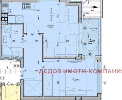 De vânzare  1 dormitor Stara Zagora , Jeleznic - țentâr , 75 mp | 77520797 - imagine [2]