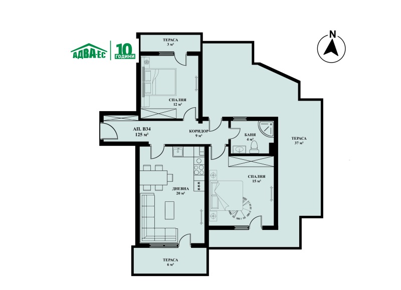 Till salu  2 sovrum Sofia , Ljulin 5 , 150 kvm | 28001764 - bild [7]