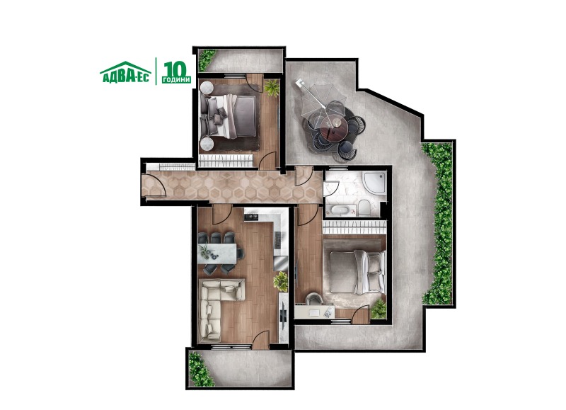 Till salu  2 sovrum Sofia , Ljulin 5 , 150 kvm | 28001764 - bild [6]