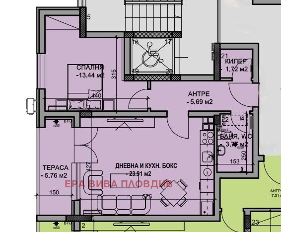 Продава 2-СТАЕН, гр. Пловдив, Христо Смирненски, снимка 3 - Апартаменти - 55952518