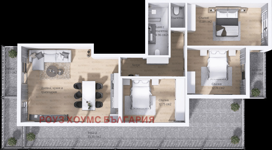 Продава 4-СТАЕН, гр. Пловдив, Остромила, снимка 4 - Апартаменти - 54205022