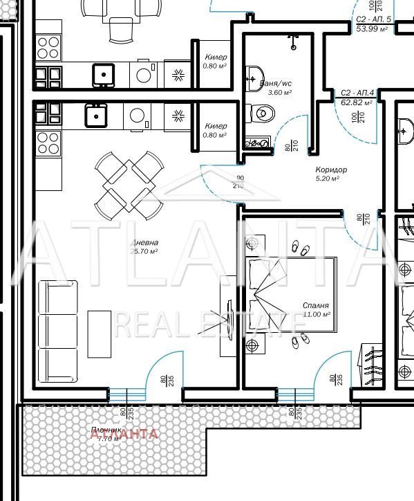 Продава 2-СТАЕН, гр. Варна, м-т Ален мак, снимка 10 - Апартаменти - 54145019