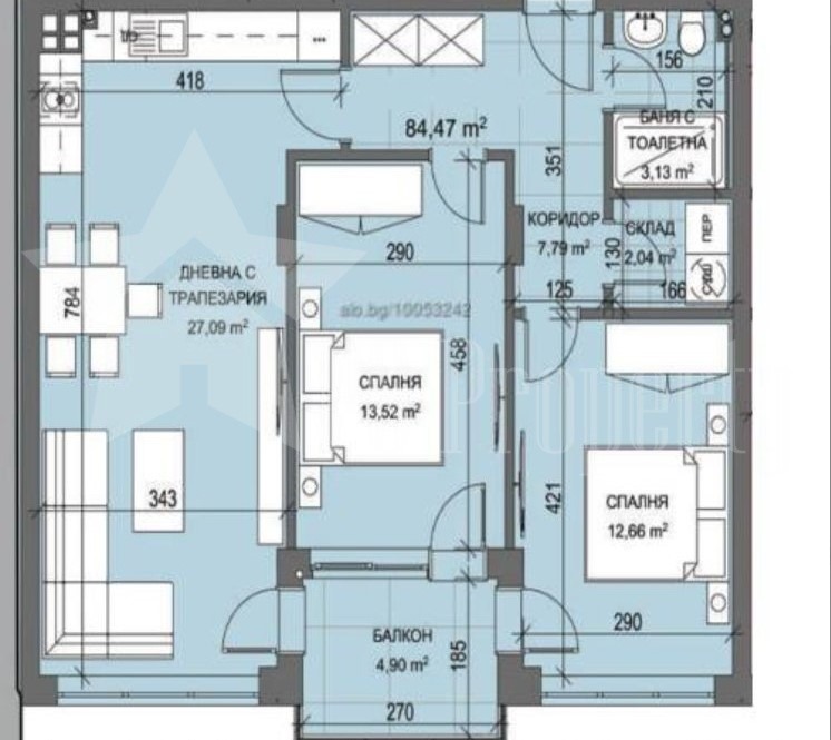 Продава 3-СТАЕН, гр. Стара Загора, Самара 3, снимка 10 - Апартаменти - 54696549