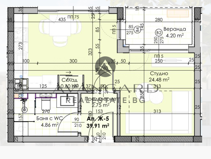 Продава 1-СТАЕН, гр. Пловдив, Остромила, снимка 5 - Апартаменти - 54280577