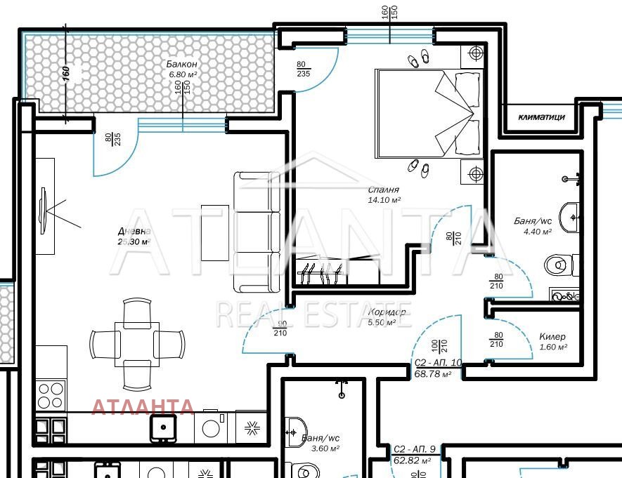Продава 2-СТАЕН, гр. Варна, м-т Ален мак, снимка 6 - Апартаменти - 54145019