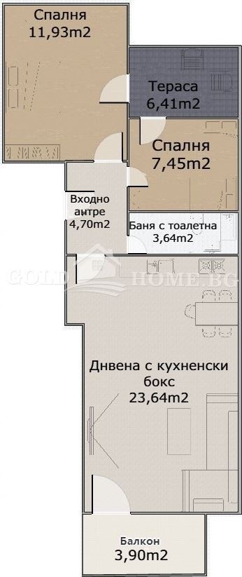 À venda  2 quartos Plovdiv , Kiutchuk Parij , 99 m² | 93908428 - imagem [2]