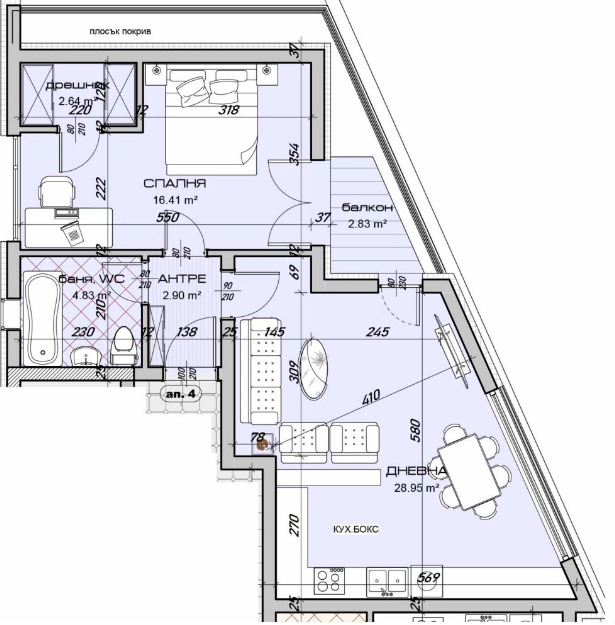 Продава 2-СТАЕН, гр. Варна, м-т Ален мак, снимка 2 - Aпартаменти - 46903510