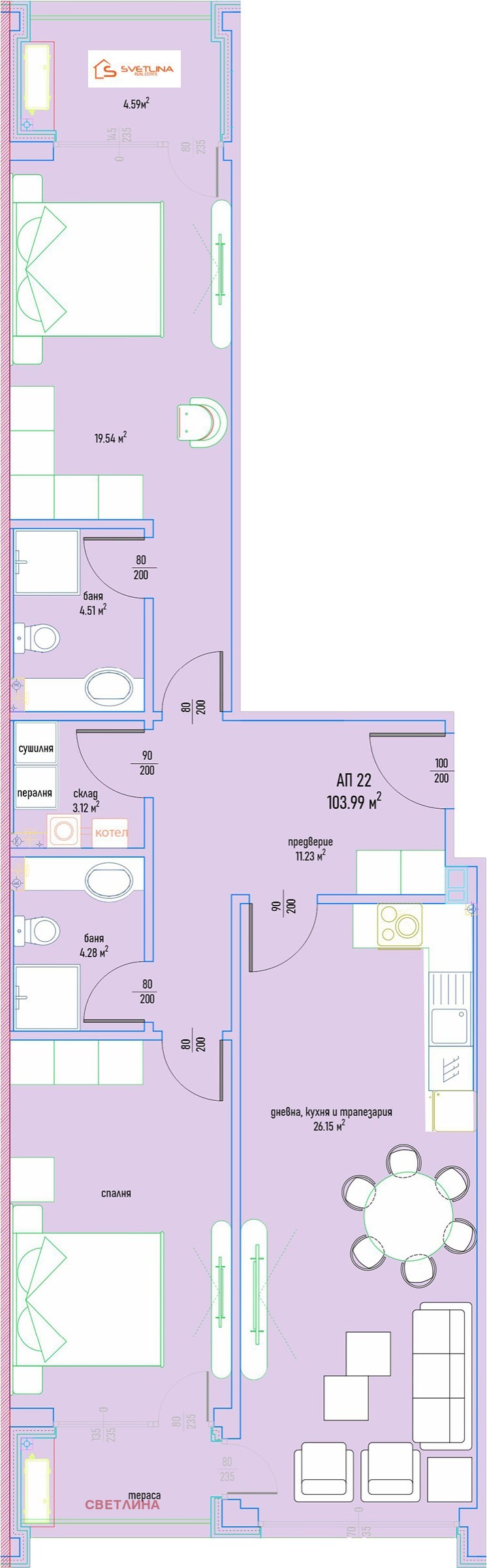 Продава  3-стаен град София , Малинова долина , 126 кв.м | 45918159 - изображение [4]