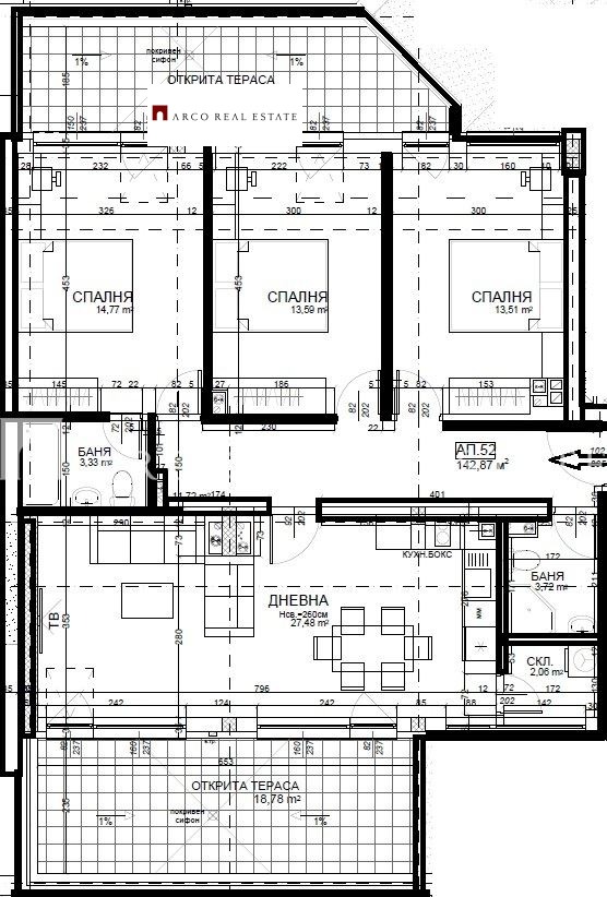 Продава 4-СТАЕН, гр. София, Център, снимка 3 - Апартаменти - 52836476