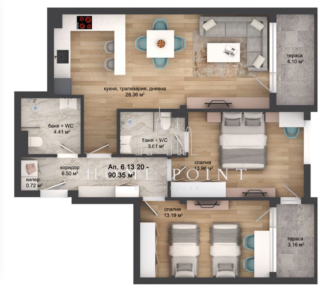 Продава 3-СТАЕН, гр. Пловдив, Кършияка, снимка 10 - Апартаменти - 54197760