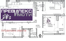 Продава 4-стаен град Пловдив Младежки Хълм - [1] 