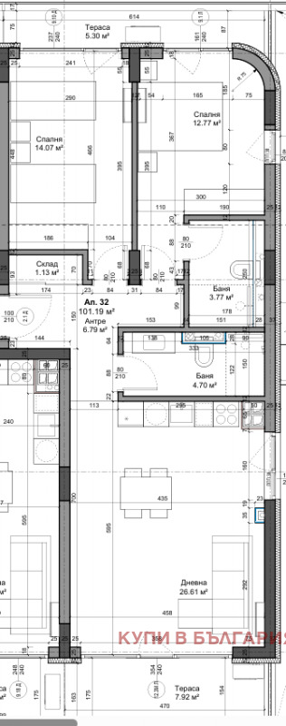 Продава 3-СТАЕН, гр. Варна, Трошево, снимка 4 - Апартаменти - 56680684