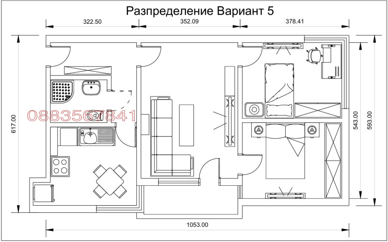 Продава 3-СТАЕН, гр. Севлиево, област Габрово, снимка 2 - Апартаменти - 53125797