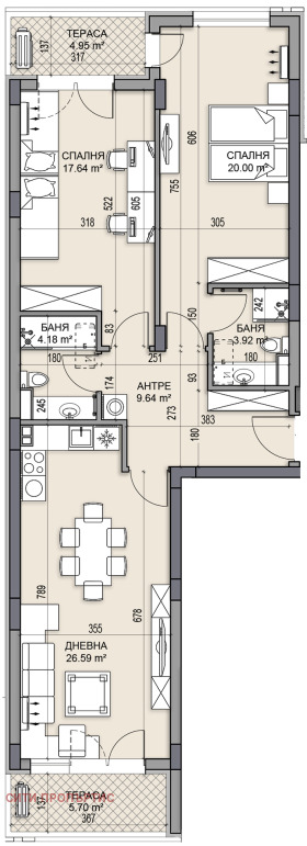 2 chambres Gagarin, Plovdiv 1