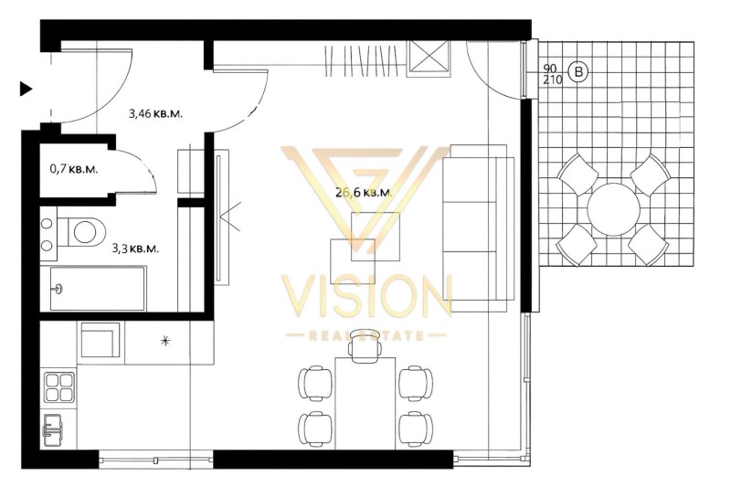 For Sale  Studio Sofia , Boyana , 45 sq.m | 86018528 - image [2]