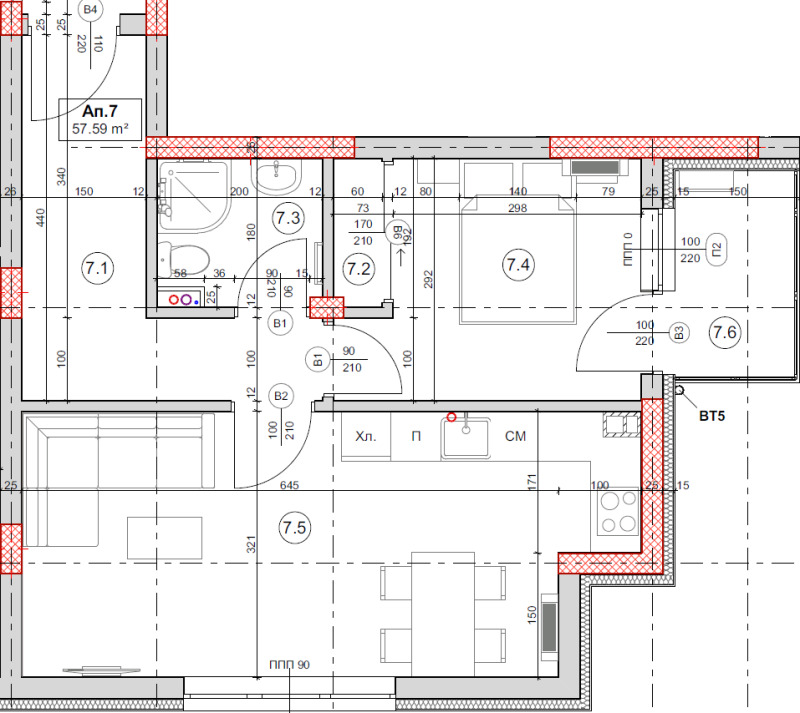 Продава  2-стаен град Благоевград , Ален мак , 63 кв.м | 36083640