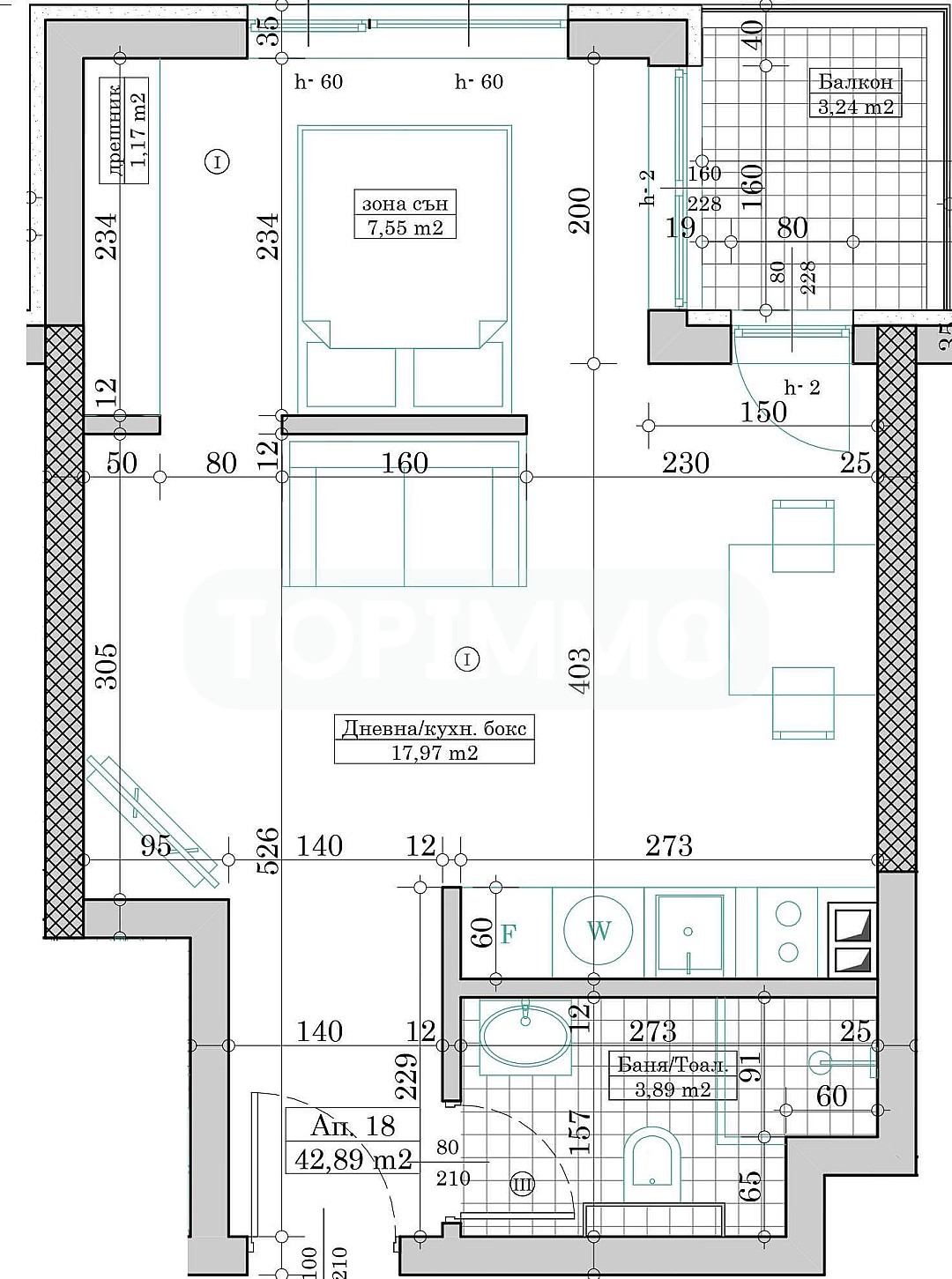 Продава 1-СТАЕН, гр. Варна, Кайсиева градина, снимка 2 - Апартаменти - 54066611
