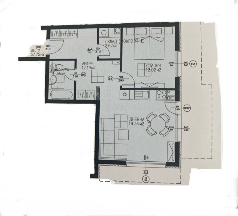 Продава 2-СТАЕН, гр. София, Драгалевци, снимка 1 - Aпартаменти - 48095601