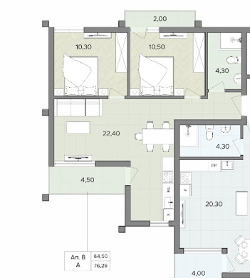 À vendre  2 chambres Varna , m-t Alen mak , 76 m² | 90009336 - image [3]