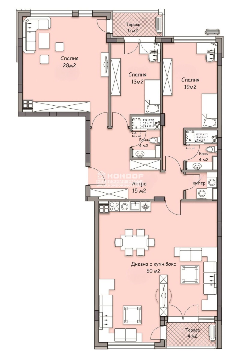 Продаја  3+ спаваћа соба Пловдив , Каршијака , 192 м2 | 25240262 - слика [2]