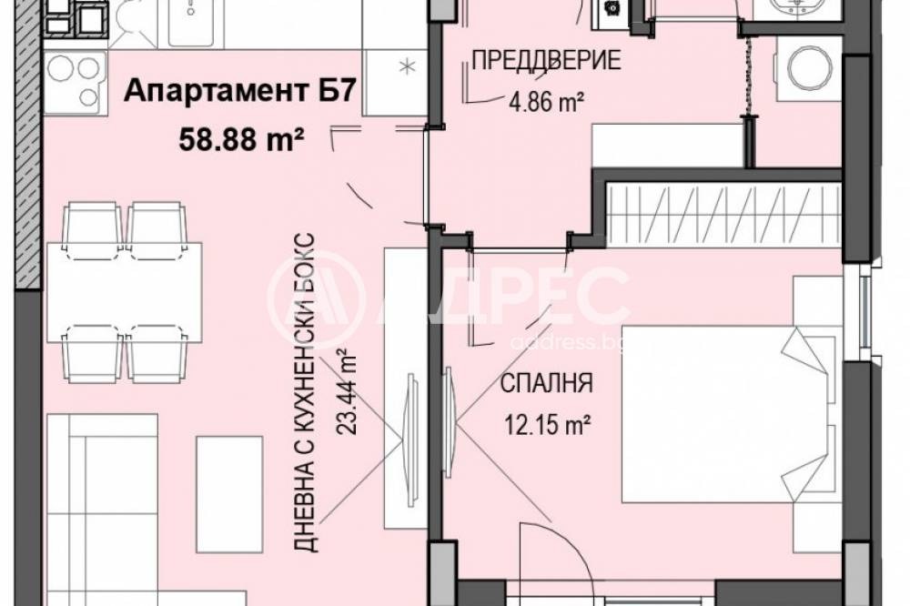 Продава 2-СТАЕН, гр. София, Кръстова вада, снимка 2 - Апартаменти - 56494713