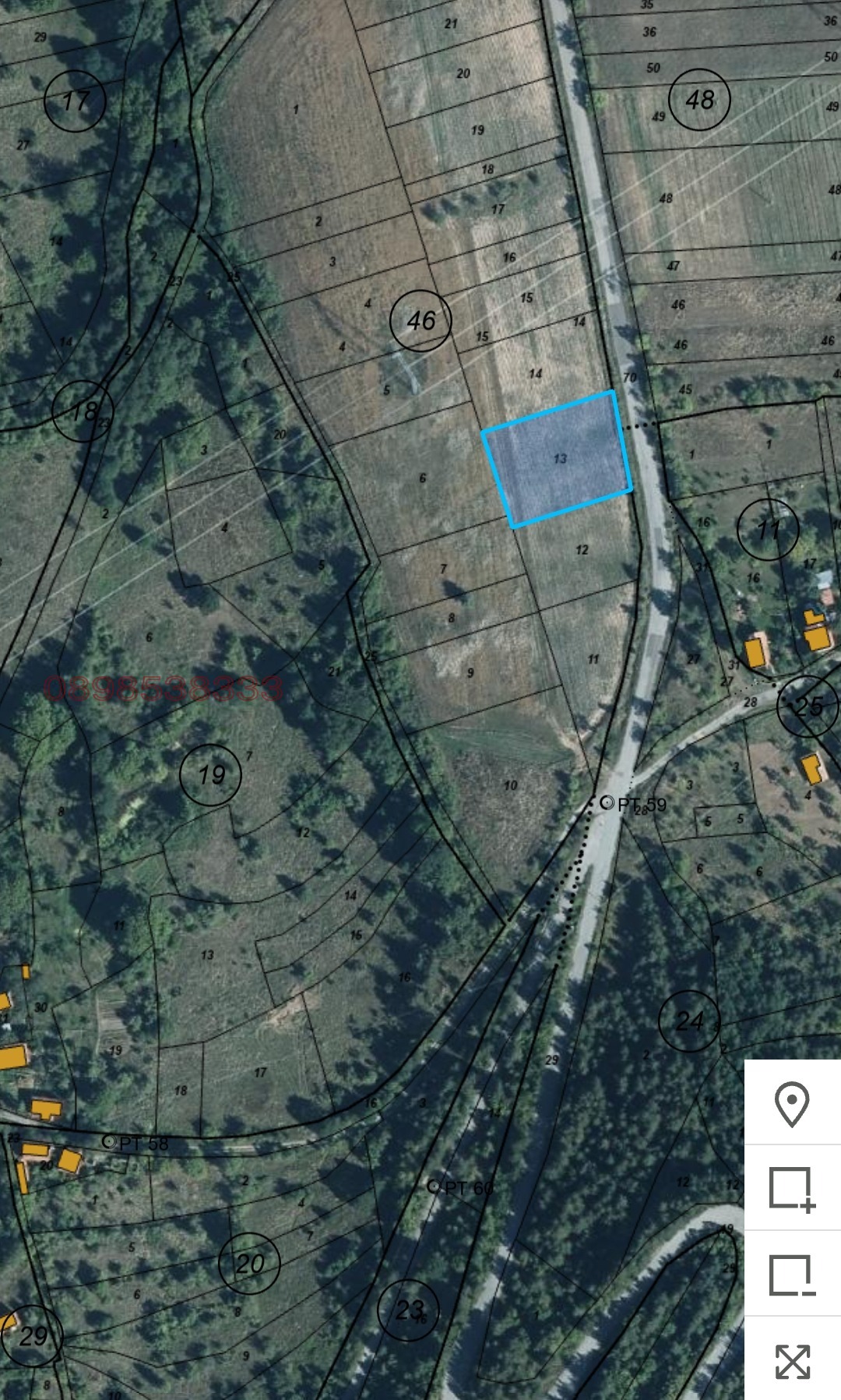 Продава ЗЕМЕДЕЛСКА ЗЕМЯ, с. Гюешево, област Кюстендил