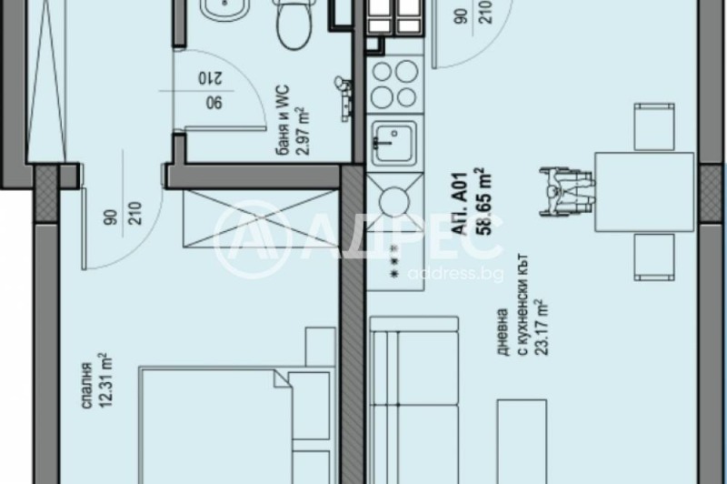 Na sprzedaż  1 sypialnia Sofia , Ljulin 5 , 68 mkw | 20467498