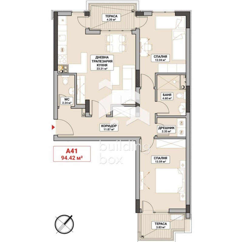 En venta  2 dormitorios Sofia , Mladost 4 , 113 metros cuadrados | 55187537 - imagen [2]