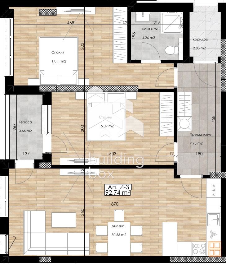 Продава  2 Schlafzimmer Plowdiw , Ostromila , 114 кв.м | 38967442 - изображение [5]