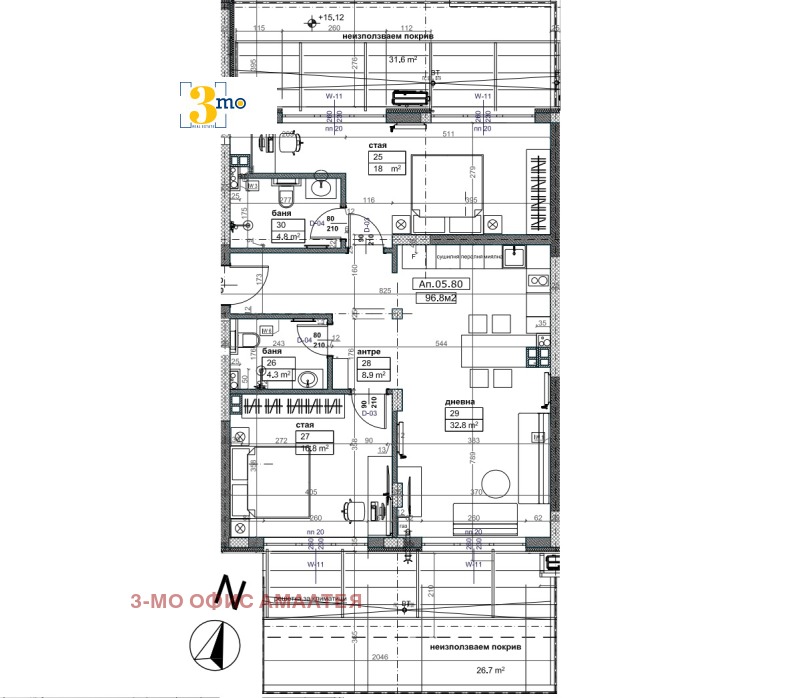 Продава 3-СТАЕН, гр. София, Малинова долина, снимка 15 - Aпартаменти - 48675043