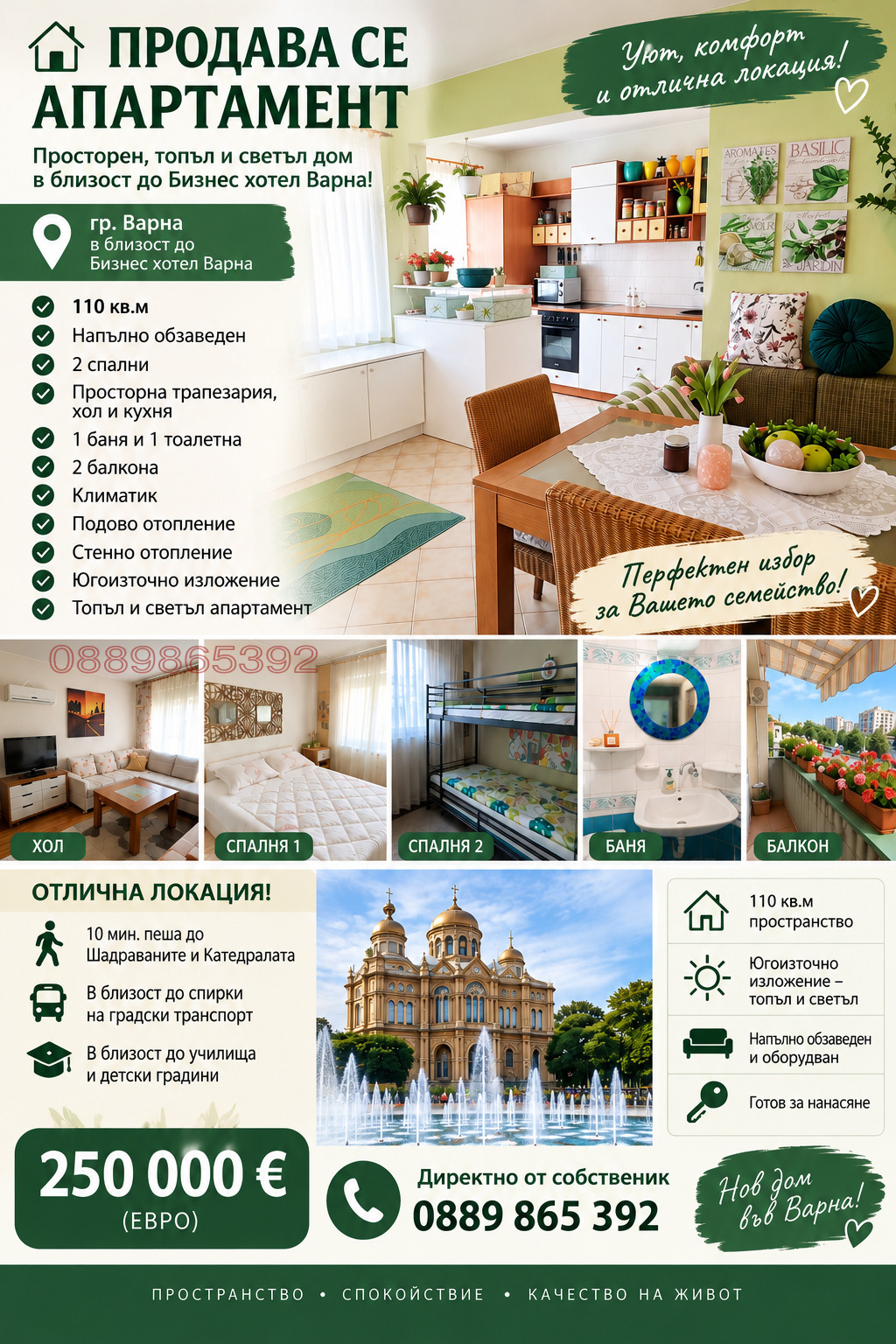 Продава МНОГОСТАЕН, гр. Варна, Бизнес хотел, снимка 2 - Апартаменти - 56264962