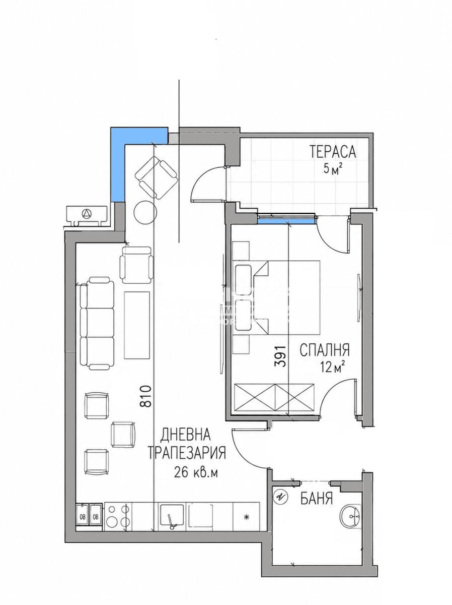 Продава 2-СТАЕН, гр. Пловдив, Кючук Париж, снимка 3 - Апартаменти - 54541068