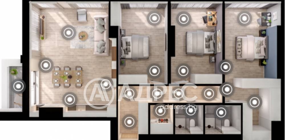Продава МНОГОСТАЕН, гр. София, Дружба 1, снимка 4 - Апартаменти - 54699422