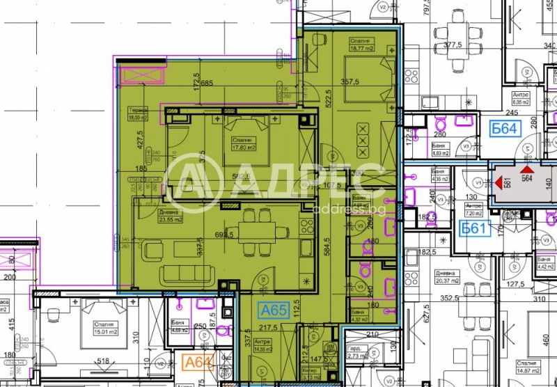 Продава 3-СТАЕН, гр. София, Кръстова вада, снимка 3 - Апартаменти - 52574664
