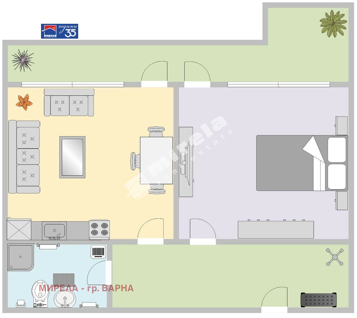Продава 2-СТАЕН, гр. Варна, Гръцка махала, снимка 2 - Апартаменти - 52660547