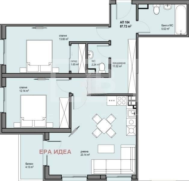 Продава 3-СТАЕН, гр. София, Левски Г, снимка 2 - Апартаменти - 55186889