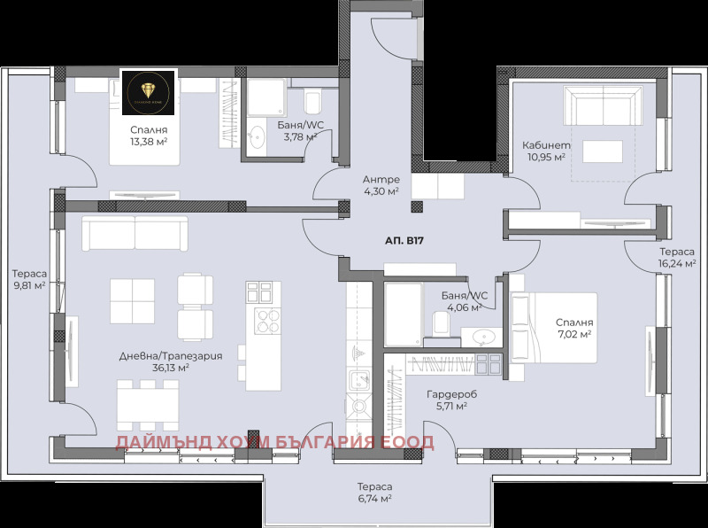 Продава 4-СТАЕН, гр. Пловдив, Христо Смирненски, снимка 2 - Aпартаменти - 49057325