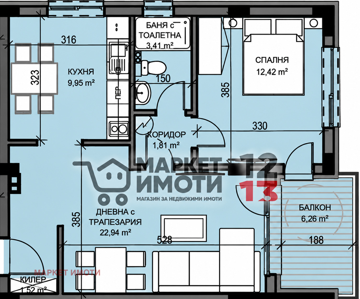 Продава 2-СТАЕН, гр. Стара Загора, Самара 3