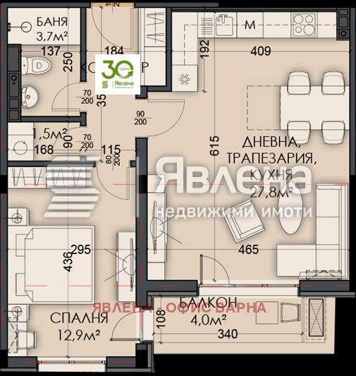 En venta  1 dormitorio Varna , Vinitsa , 78 metros cuadrados | 23477853 - imagen [10]