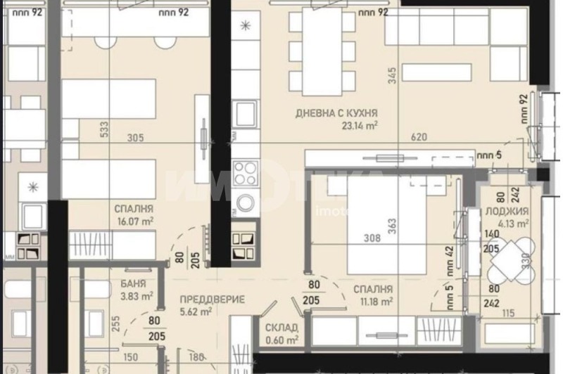For Sale  2 bedroom Sofia , Banishora , 95 sq.m | 91047391