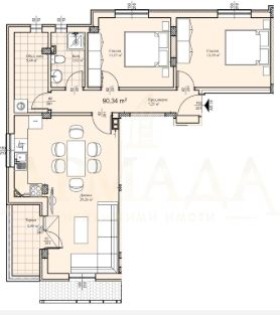 Myytävänä  2 makuuhuonetta Plovdiv , Proslav , 100 neliömetriä | 80480777 - kuva [2]
