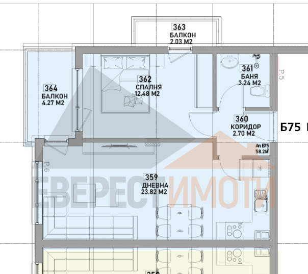 Продава 2-СТАЕН, гр. Пловдив, Въстанически, снимка 3 - Апартаменти - 52692133