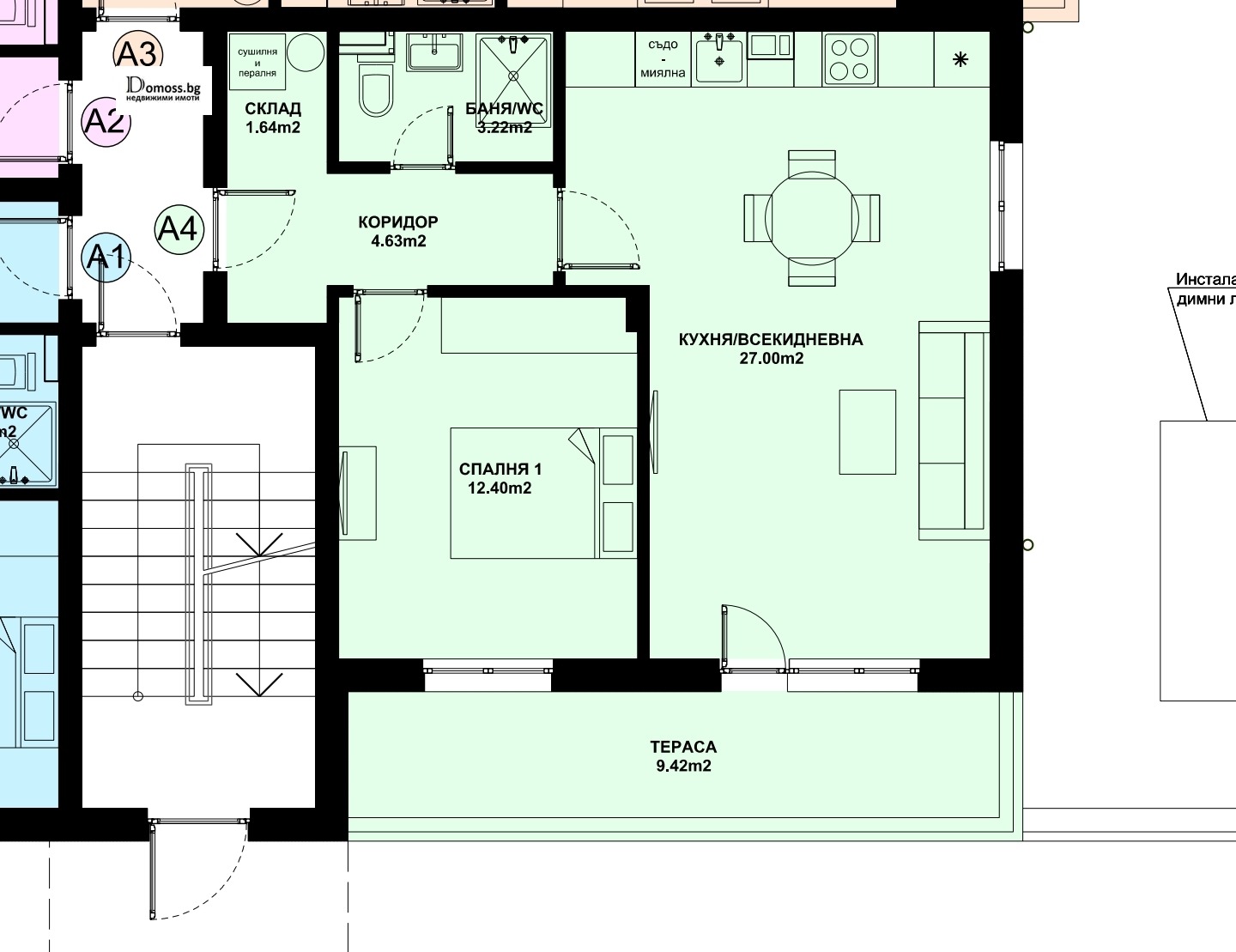 Продава 3-СТАЕН, гр. Благоевград, Еленово 1, снимка 4 - Апартаменти - 54935364
