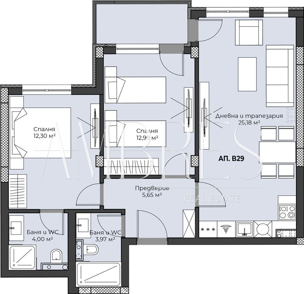 Продава 3-СТАЕН, гр. Пловдив, Христо Смирненски, снимка 2 - Апартаменти - 54336369